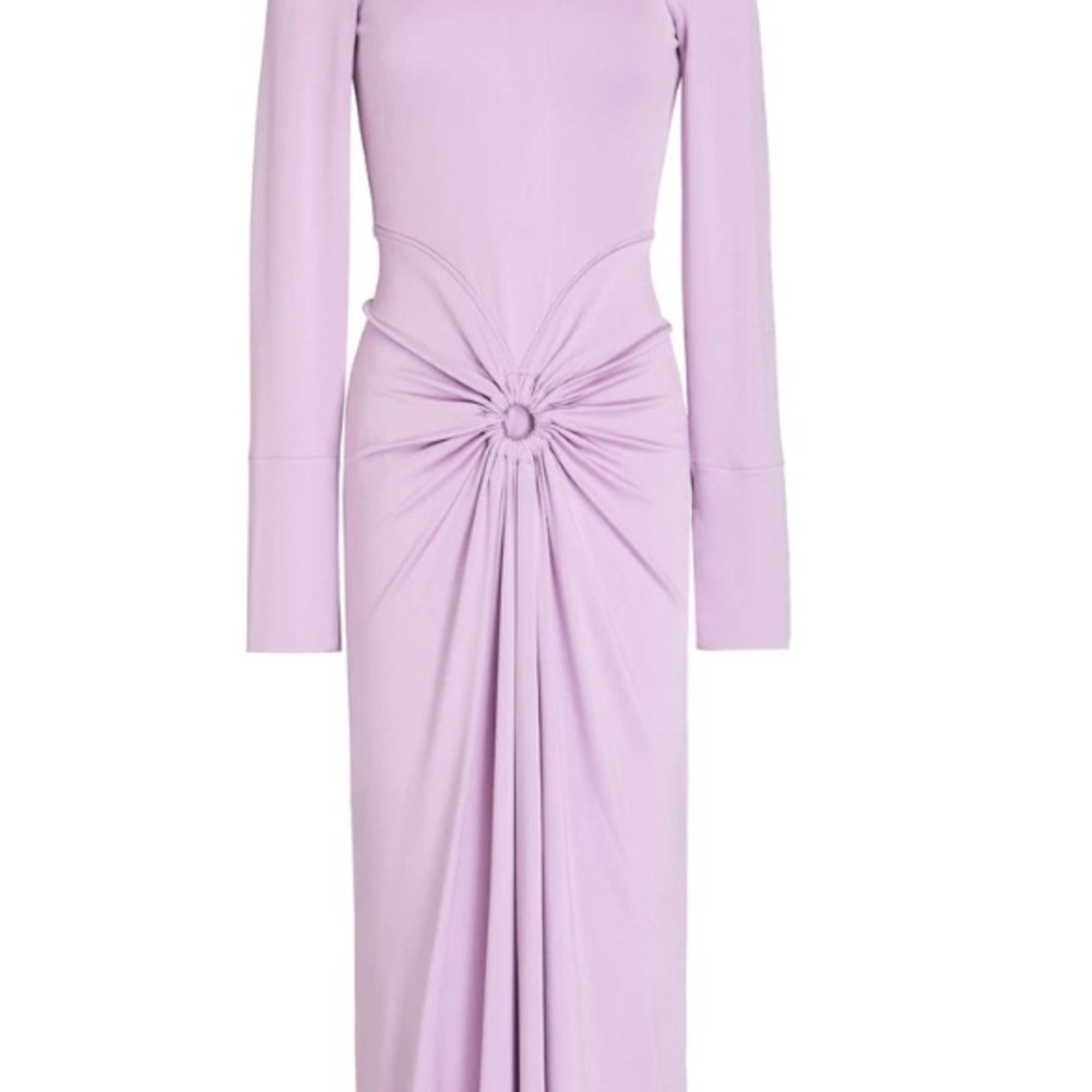 Victoria Beckham Lilac Long Sleeve Dress